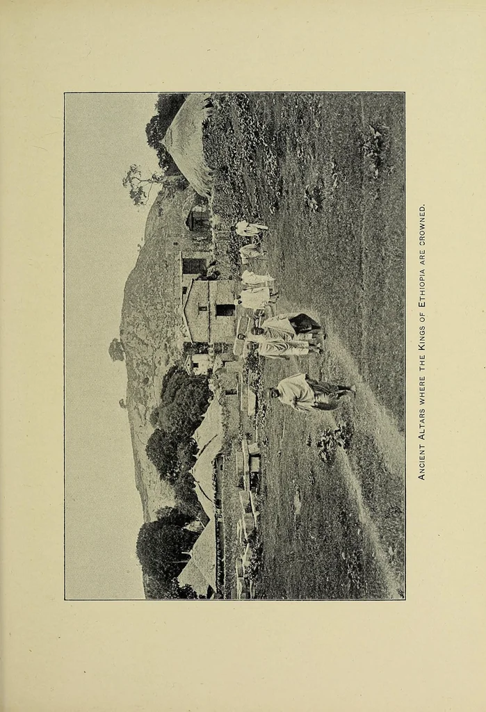 An illustration from A sporting trip through Abyssinia : a narrative of a nine months' journey from the plains of the Hawash to the snows of Simien, with a description of the game, from elephant to ibex, and notes on the manners and customs of the natives, 1902, leaf 443