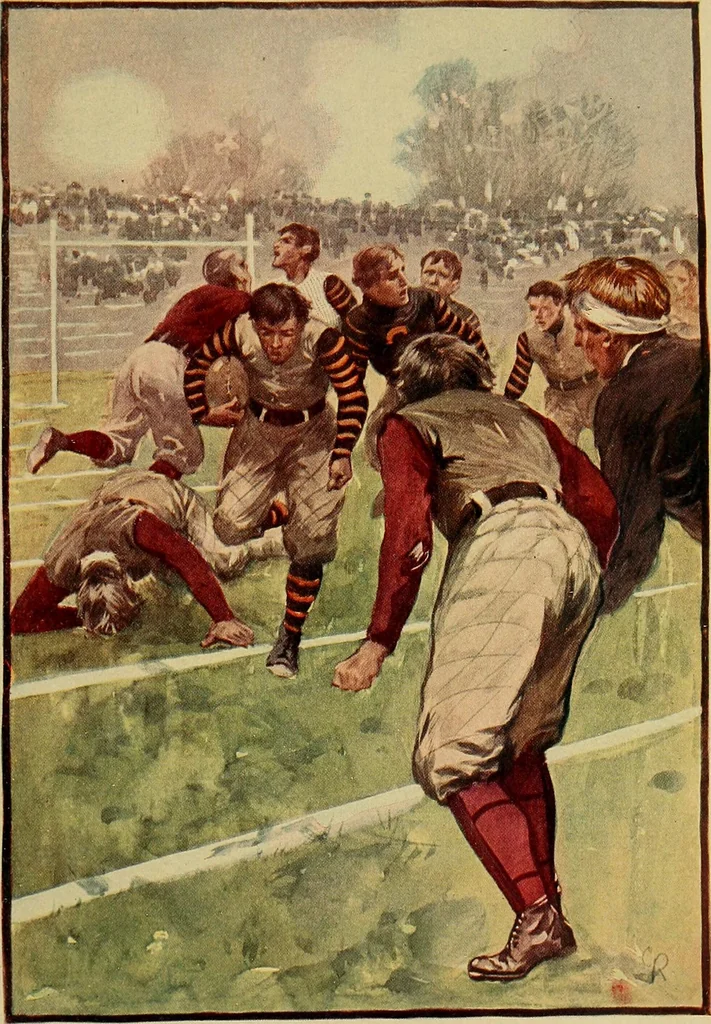 An illustration from Sports and games, 1903, leaf 254