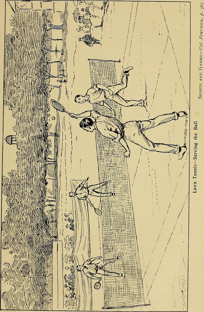An illustration from Sports and games, 1903, leaf 432