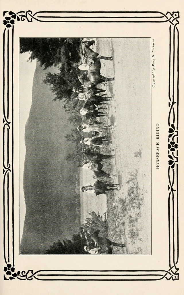 An illustration from Sports & pastimes, 1916, leaf 241