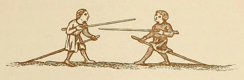 An illustration from The sports and pastimes of the people of England. From the earliest period, including the rural and domestic recreations, May games, mummeries, pageants, processions and pompous spectacles, 1903, leaf 223