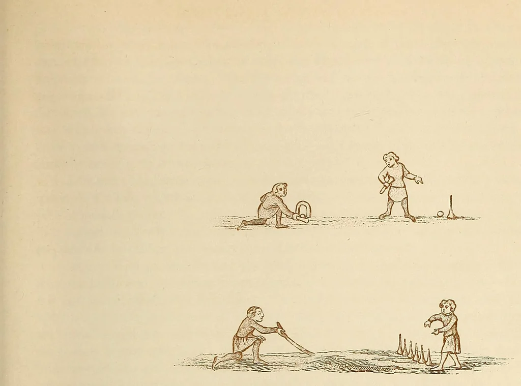 An illustration from The sports and pastimes of the people of England. From the earliest period, including the rural and domestic recreations, May games, mummeries, pageants, processions and pompous spectacles, 1903, leaf 343