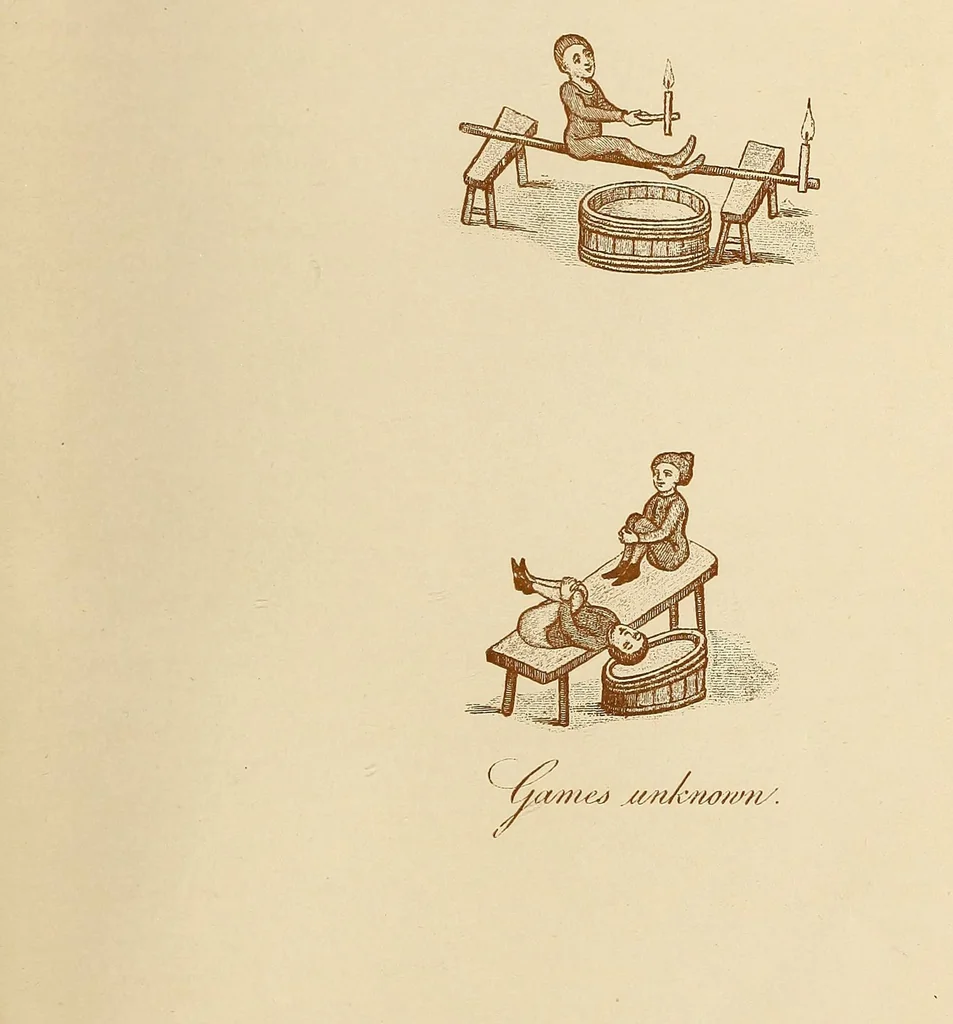 An illustration from The sports and pastimes of the people of England. From the earliest period, including the rural and domestic recreations, May games, mummeries, pageants, processions and pompous spectacles, 1903, leaf 455