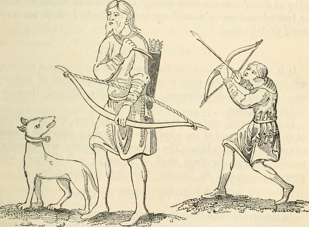 An illustration from The sports and pastimes of the people of England : Including the rural and domestic recreations, May games, mummeries, shows, processions, pageants, and pompous spectacles, from the earliest period to the present time, 1845, leaf 116