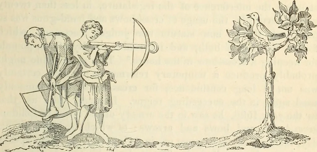 An illustration from The sports and pastimes of the people of England : Including the rural and domestic recreations, May games, mummeries, shows, processions, pageants, and pompous spectacles, from the earliest period to the present time, 1845, leaf 120