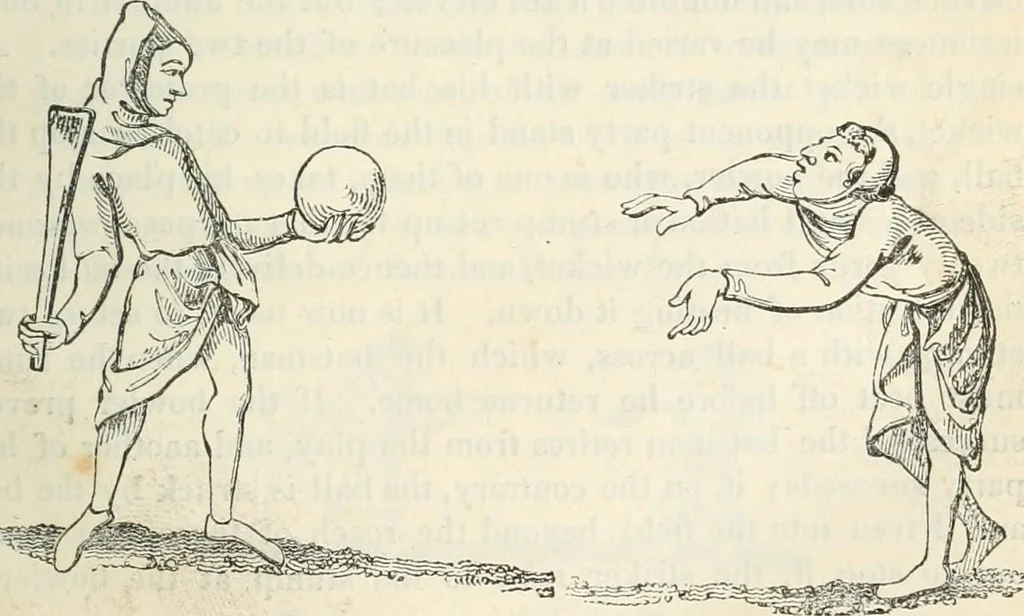 An illustration from The sports and pastimes of the people of England : Including the rural and domestic recreations, May games, mummeries, shows, processions, pageants, and pompous spectacles, from the earliest period to the present time, 1845, leaf 172