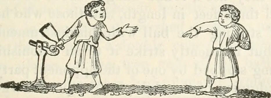 An illustration from The sports and pastimes of the people of England : Including the rural and domestic recreations, May games, mummeries, shows, processions, pageants, and pompous spectacles, from the earliest period to the present time, 1845, leaf 174