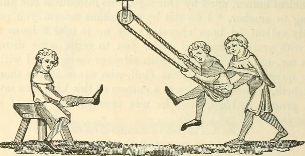An illustration from The sports and pastimes of the people of England : Including the rural and domestic recreations, May games, mummeries, shows, processions, pageants, and pompous spectacles, from the earliest period to the present time, 1845, leaf 189