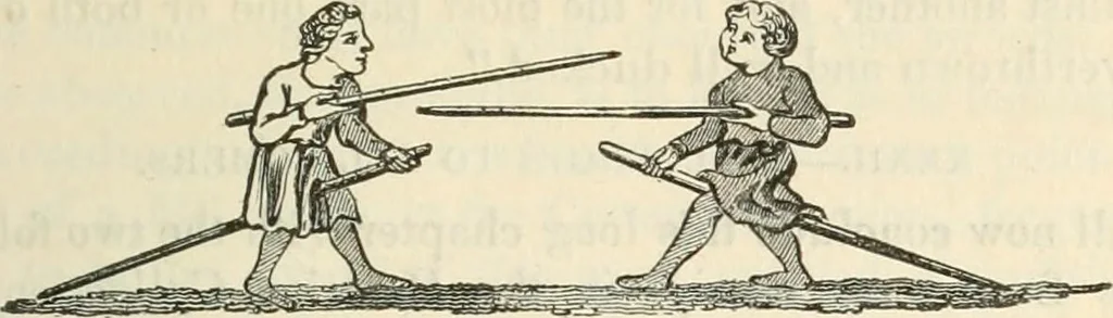 An illustration from The sports and pastimes of the people of England : Including the rural and domestic recreations, May games, mummeries, shows, processions, pageants, and pompous spectacles, from the earliest period to the present time, 1845, leaf 214