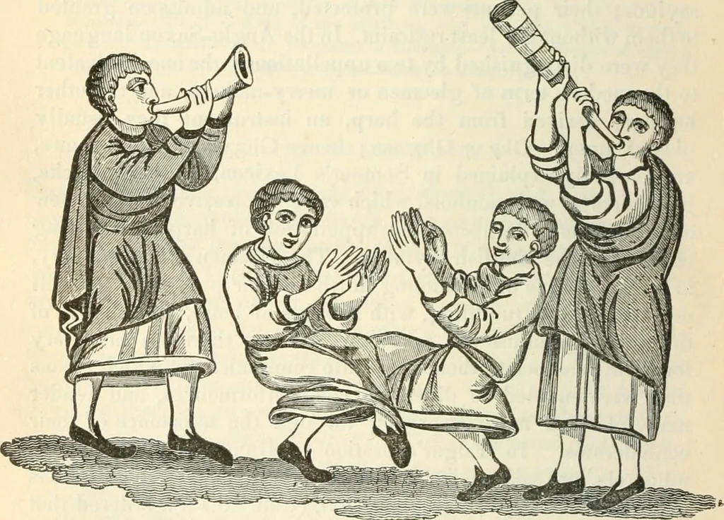 An illustration from The sports and pastimes of the people of England : Including the rural and domestic recreations, May games, mummeries, shows, processions, pageants, and pompous spectacles, from the earliest period to the present time, 1845, leaf 239