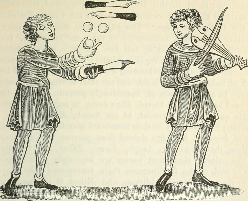 An illustration from The sports and pastimes of the people of England : Including the rural and domestic recreations, May games, mummeries, shows, processions, pageants, and pompous spectacles, from the earliest period to the present time, 1845, leaf 240