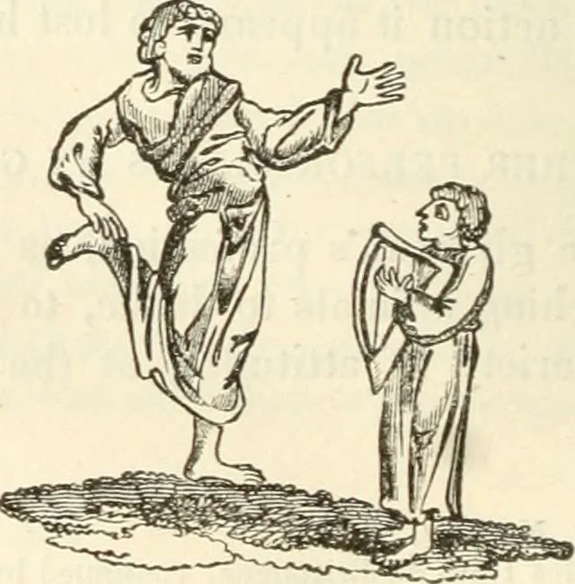 An illustration from The sports and pastimes of the people of England : Including the rural and domestic recreations, May games, mummeries, shows, processions, pageants, and pompous spectacles, from the earliest period to the present time, 1845, leaf 243
