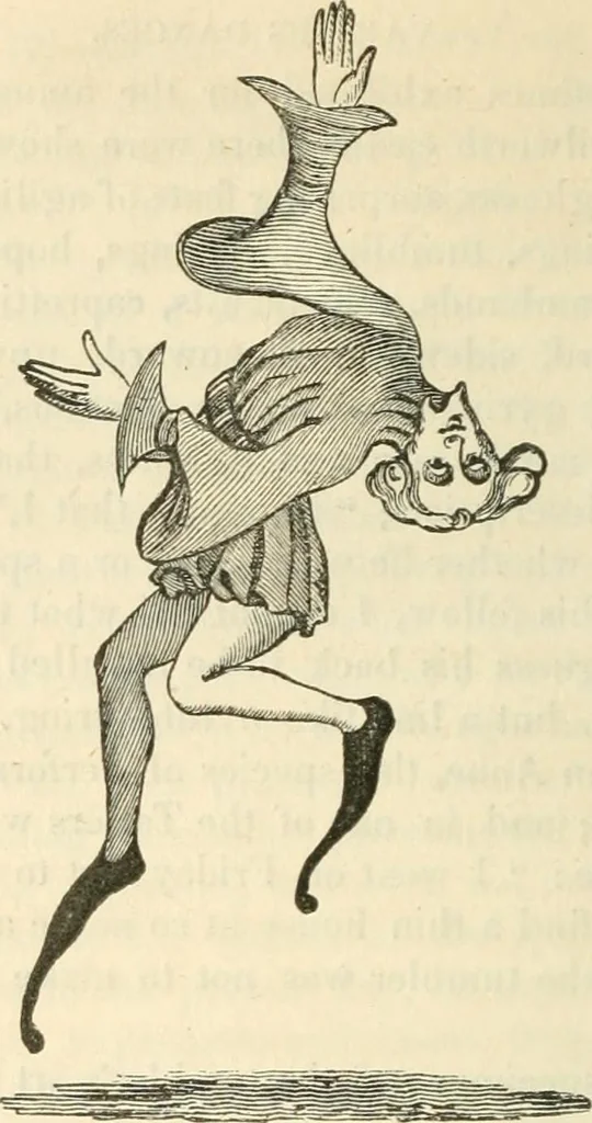 An illustration from The sports and pastimes of the people of England : Including the rural and domestic recreations, May games, mummeries, shows, processions, pageants, and pompous spectacles, from the earliest period to the present time, 1845, leaf 279