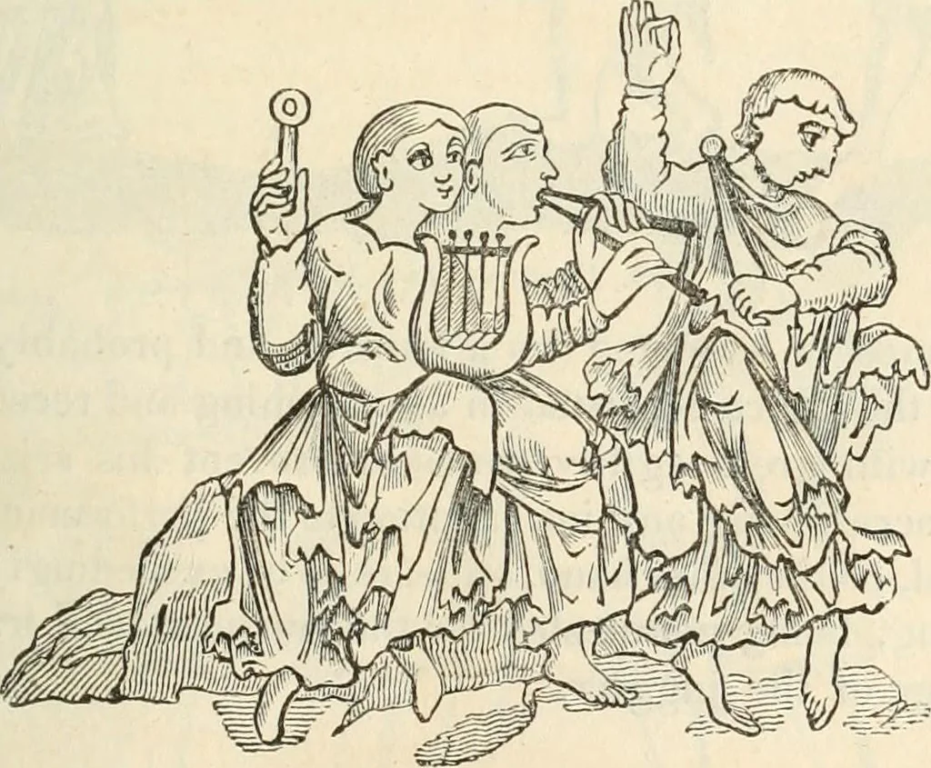 An illustration from The sports and pastimes of the people of England : Including the rural and domestic recreations, May games, mummeries, shows, processions, pageants, and pompous spectacles, from the earliest period to the present time, 1845, leaf 280