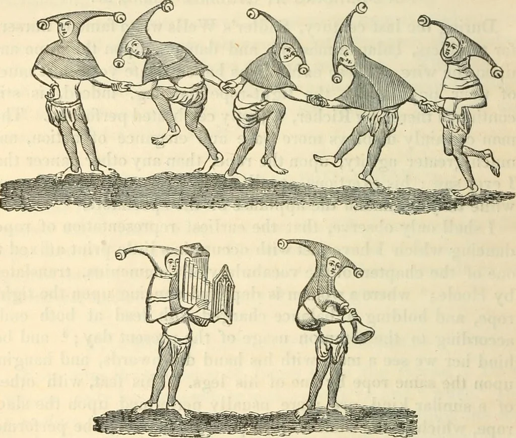 An illustration from The sports and pastimes of the people of England : Including the rural and domestic recreations, May games, mummeries, shows, processions, pageants, and pompous spectacles, from the earliest period to the present time, 1845, leaf 289