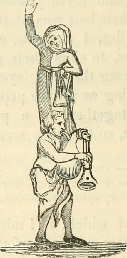 An illustration from The sports and pastimes of the people of England : Including the rural and domestic recreations, May games, mummeries, shows, processions, pageants, and pompous spectacles, from the earliest period to the present time, 1845, leaf 295