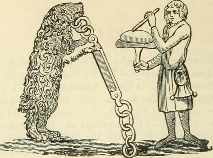 An illustration from The sports and pastimes of the people of England : Including the rural and domestic recreations, May games, mummeries, shows, processions, pageants, and pompous spectacles, from the earliest period to the present time, 1845, leaf 307