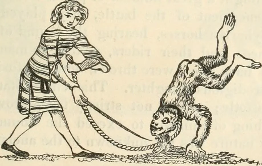 An illustration from The sports and pastimes of the people of England : Including the rural and domestic recreations, May games, mummeries, shows, processions, pageants, and pompous spectacles, from the earliest period to the present time, 1845, leaf 308