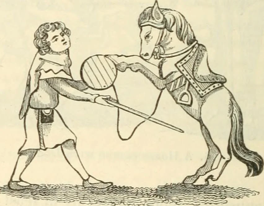 An illustration from The sports and pastimes of the people of England : Including the rural and domestic recreations, May games, mummeries, shows, processions, pageants, and pompous spectacles, from the earliest period to the present time, 1845, leaf 311
