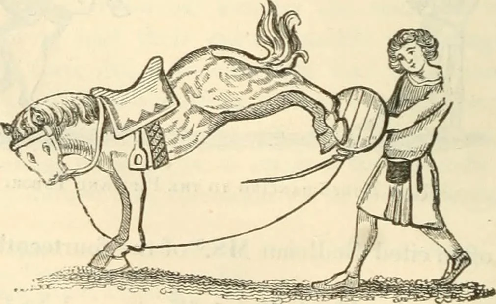 An illustration from The sports and pastimes of the people of England : Including the rural and domestic recreations, May games, mummeries, shows, processions, pageants, and pompous spectacles, from the earliest period to the present time, 1845, leaf 311
