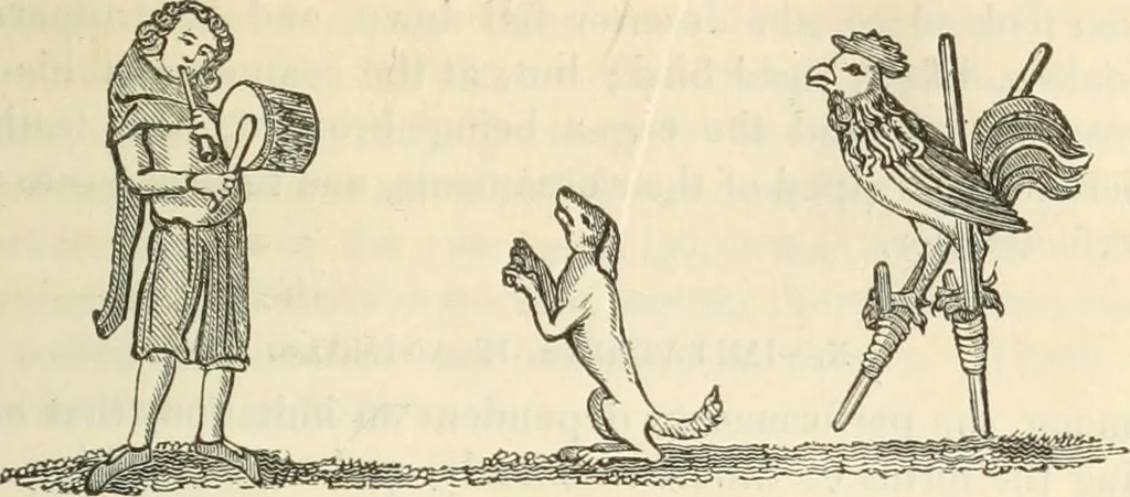 An illustration from The sports and pastimes of the people of England : Including the rural and domestic recreations, May games, mummeries, shows, processions, pageants, and pompous spectacles, from the earliest period to the present time, 1845, leaf 316