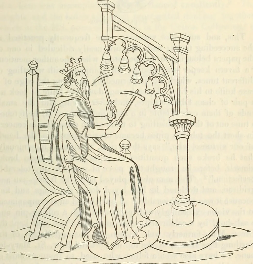 An illustration from The sports and pastimes of the people of England : Including the rural and domestic recreations, May games, mummeries, shows, processions, pageants, and pompous spectacles, from the earliest period to the present time, 1845, leaf 360