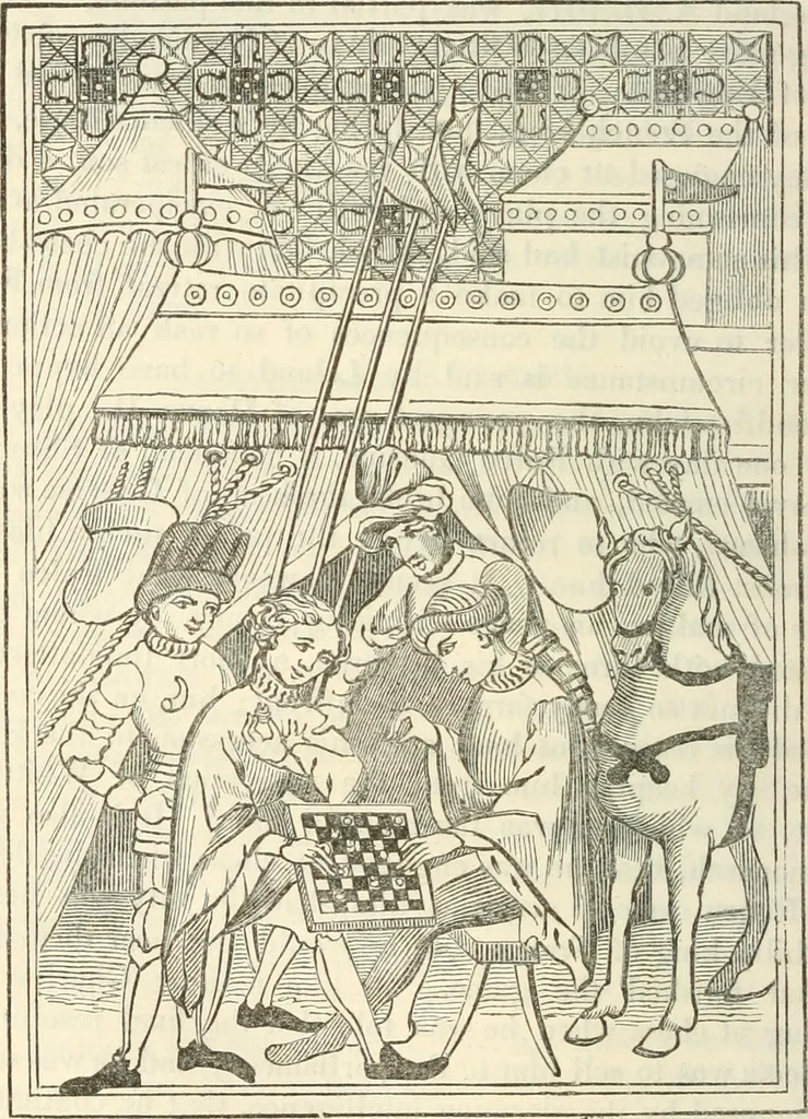 An illustration from The sports and pastimes of the people of England : Including the rural and domestic recreations, May games, mummeries, shows, processions, pageants, and pompous spectacles, from the earliest period to the present time, 1845, leaf 377