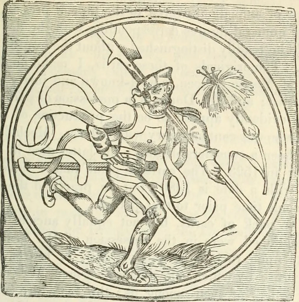 An illustration from The sports and pastimes of the people of England : Including the rural and domestic recreations, May games, mummeries, shows, processions, pageants, and pompous spectacles, from the earliest period to the present time, 1845, leaf 398