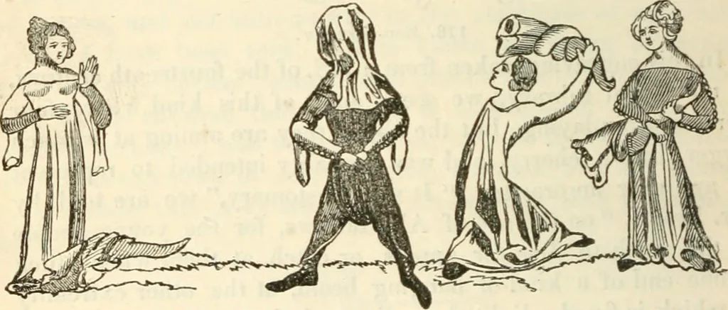 An illustration from The sports and pastimes of the people of England : Including the rural and domestic recreations, May games, mummeries, shows, processions, pageants, and pompous spectacles, from the earliest period to the present time, 1845, leaf 459