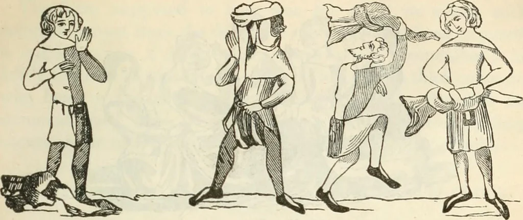 An illustration from The sports and pastimes of the people of England : Including the rural and domestic recreations, May games, mummeries, shows, processions, pageants, and pompous spectacles, from the earliest period to the present time, 1845, leaf 460