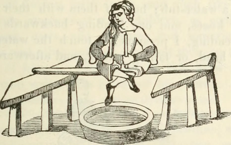 An illustration from The sports and pastimes of the people of England : Including the rural and domestic recreations, May games, mummeries, shows, processions, pageants, and pompous spectacles, from the earliest period to the present time, 1845, leaf 462