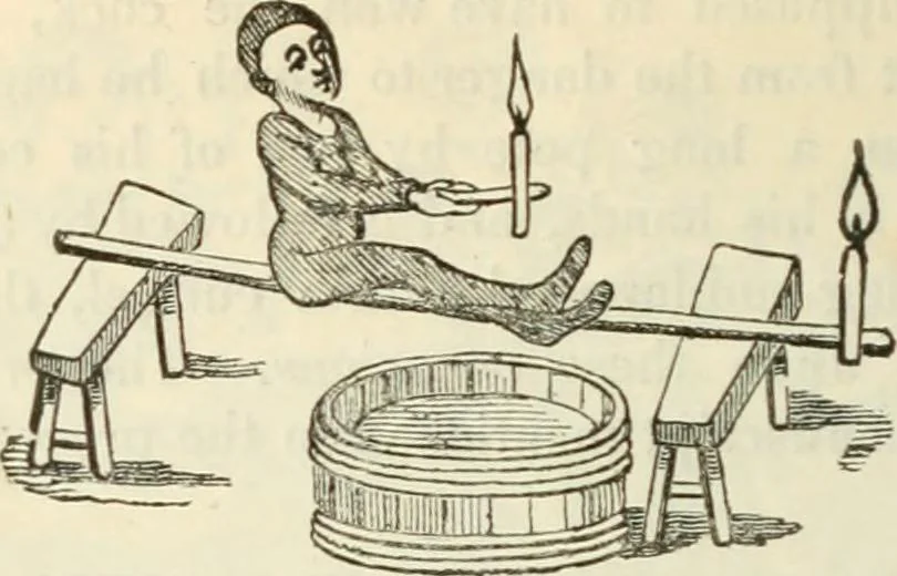 An illustration from The sports and pastimes of the people of England : Including the rural and domestic recreations, May games, mummeries, shows, processions, pageants, and pompous spectacles, from the earliest period to the present time, 1845, leaf 463