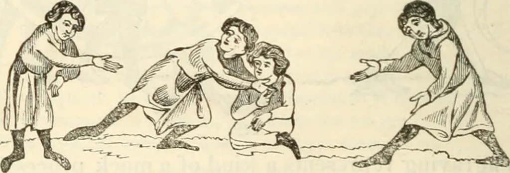An illustration from The sports and pastimes of the people of England : Including the rural and domestic recreations, May games, mummeries, shows, processions, pageants, and pompous spectacles, from the earliest period to the present time, 1845, leaf 467