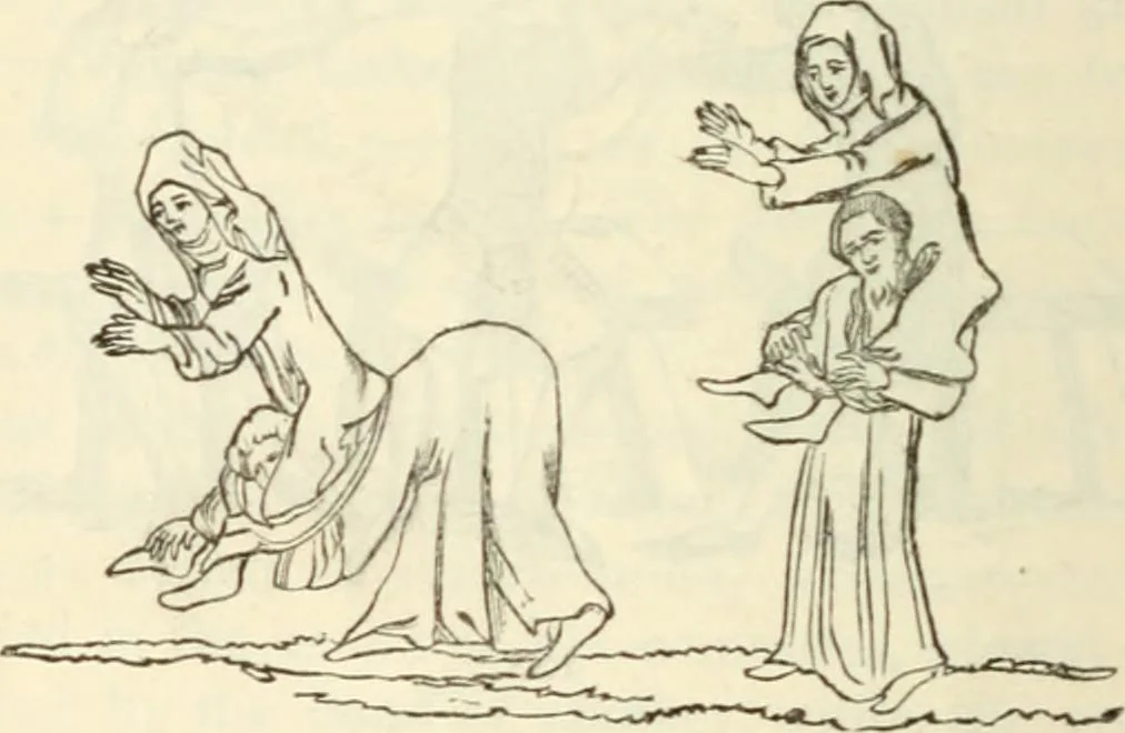 An illustration from The sports and pastimes of the people of England : Including the rural and domestic recreations, May games, mummeries, shows, processions, pageants, and pompous spectacles, from the earliest period to the present time, 1845, leaf 469