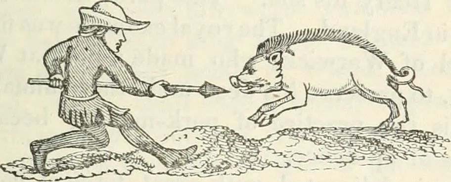 An illustration from The sports and pastimes of the people of England : Including the rural and domestic recreations, May games, mummeries, shows, processions, pageants, and pompous spectacles, from the earliest period to the present time, 1845, leaf 72