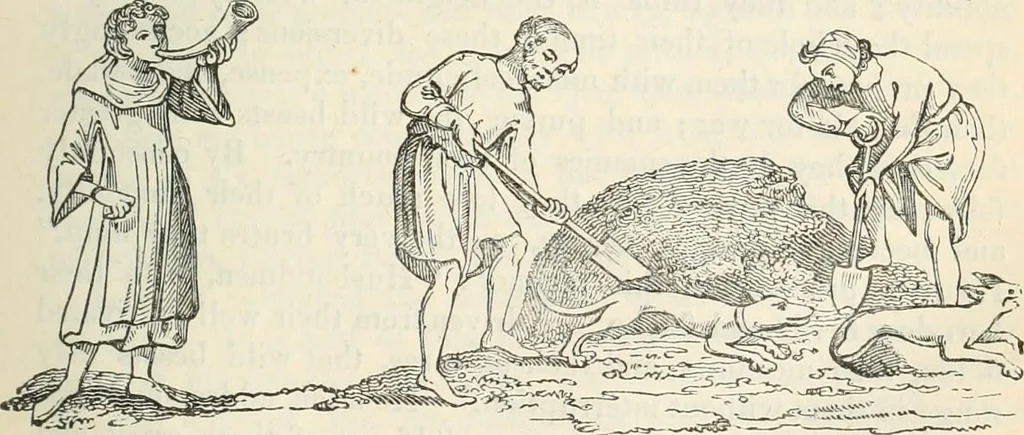 An illustration from The sports and pastimes of the people of England : Including the rural and domestic recreations, May games, mummeries, shows, processions, pageants, and pompous spectacles, from the earliest period to the present time, 1845, leaf 72