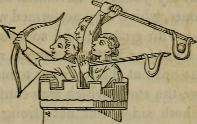 An illustration from The sports and pastimes of the people of England : including the rural and domestic recreations, May games, mummeries, shows, processions, pageants, and pompous spectacles, from the earliest period to the present time, 1830, leaf 144