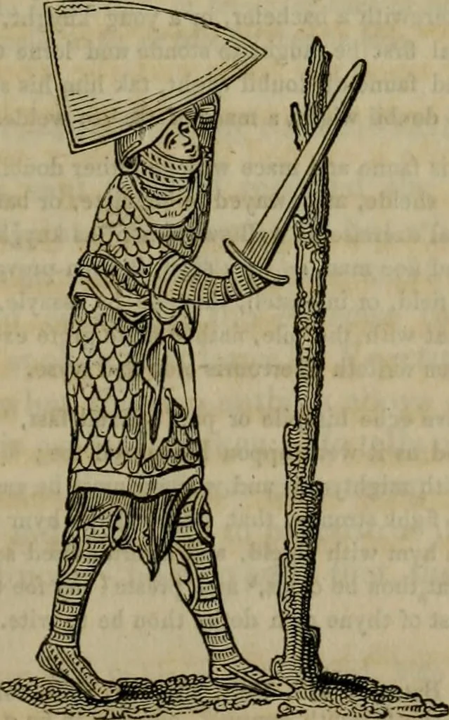 An illustration from The sports and pastimes of the people of England : including the rural and domestic recreations, May games, mummeries, shows, processions, pageants, and pompous spectacles, from the earliest period to the present time, 1830, leaf 184