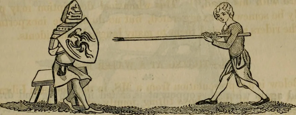 An illustration from The sports and pastimes of the people of England : including the rural and domestic recreations, May games, mummeries, shows, processions, pageants, and pompous spectacles, from the earliest period to the present time, 1830, leaf 192