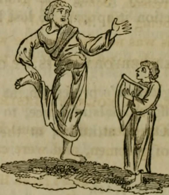 An illustration from The sports and pastimes of the people of England : including the rural and domestic recreations, May games, mummeries, shows, processions, pageants, and pompous spectacles, from the earliest period to the present time, 1830, leaf 247