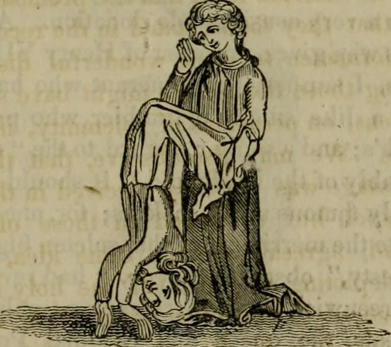 An illustration from The sports and pastimes of the people of England : including the rural and domestic recreations, May games, mummeries, shows, processions, pageants, and pompous spectacles, from the earliest period to the present time, 1830, leaf 280