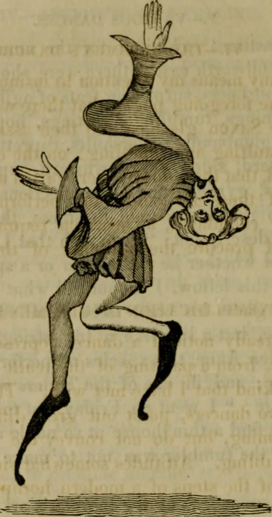 An illustration from The sports and pastimes of the people of England : including the rural and domestic recreations, May games, mummeries, shows, processions, pageants, and pompous spectacles, from the earliest period to the present time, 1830, leaf 283