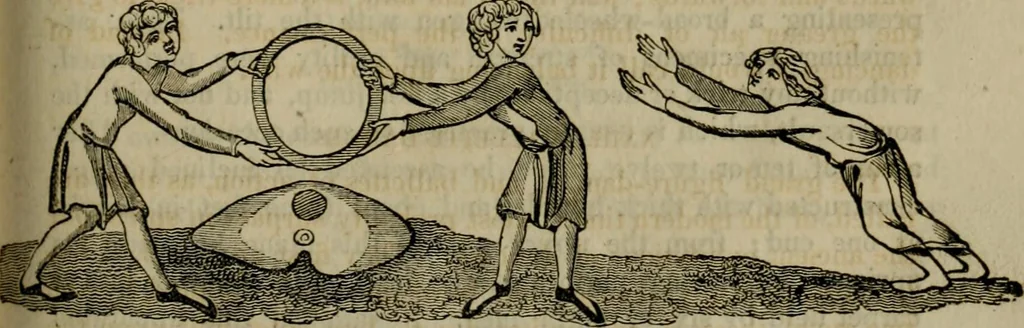 An illustration from The sports and pastimes of the people of England : including the rural and domestic recreations, May games, mummeries, shows, processions, pageants, and pompous spectacles, from the earliest period to the present time, 1830, leaf 300