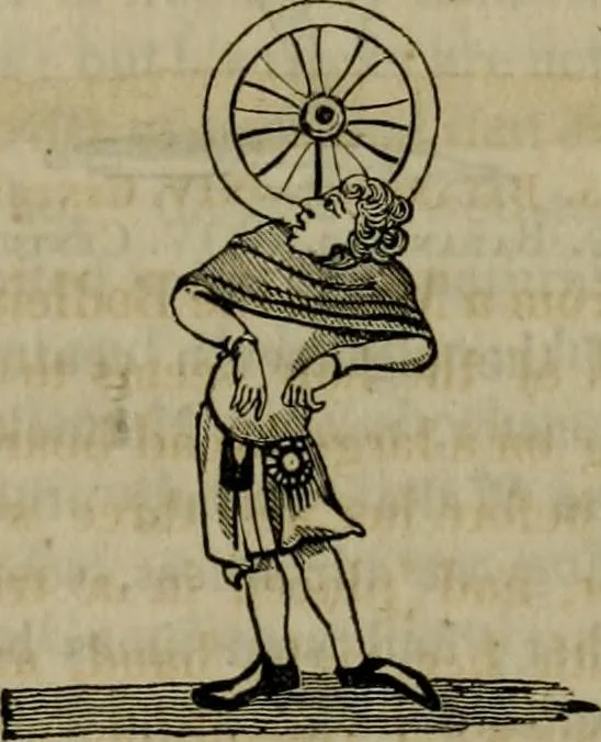 An illustration from The sports and pastimes of the people of England : including the rural and domestic recreations, May games, mummeries, shows, processions, pageants, and pompous spectacles, from the earliest period to the present time, 1830, leaf 304