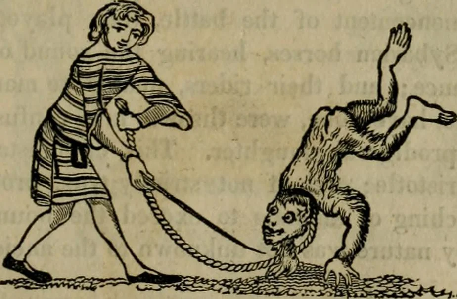 An illustration from The sports and pastimes of the people of England : including the rural and domestic recreations, May games, mummeries, shows, processions, pageants, and pompous spectacles, from the earliest period to the present time, 1830, leaf 312