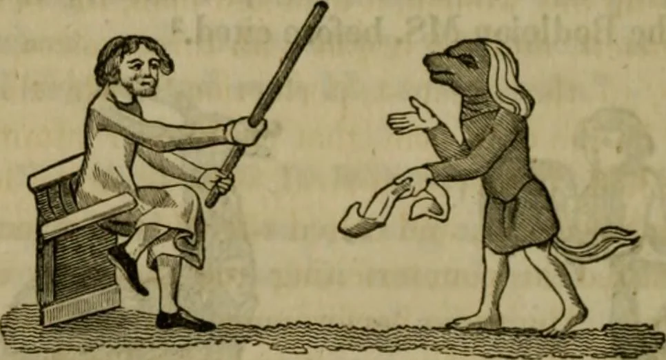 An illustration from The sports and pastimes of the people of England : including the rural and domestic recreations, May games, mummeries, shows, processions, pageants, and pompous spectacles, from the earliest period to the present time, 1830, leaf 325