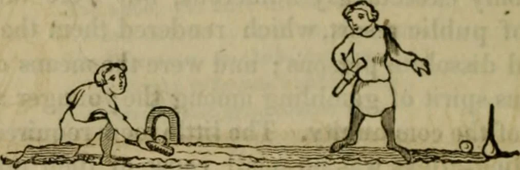An illustration from The sports and pastimes of the people of England : including the rural and domestic recreations, May games, mummeries, shows, processions, pageants, and pompous spectacles, from the earliest period to the present time, 1830, leaf 341