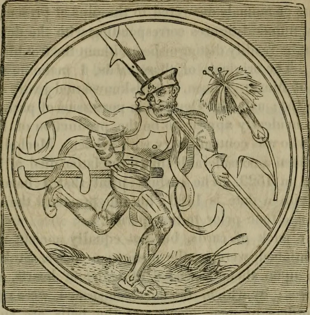 An illustration from The sports and pastimes of the people of England : including the rural and domestic recreations, May games, mummeries, shows, processions, pageants, and pompous spectacles, from the earliest period to the present time, 1830, leaf 402