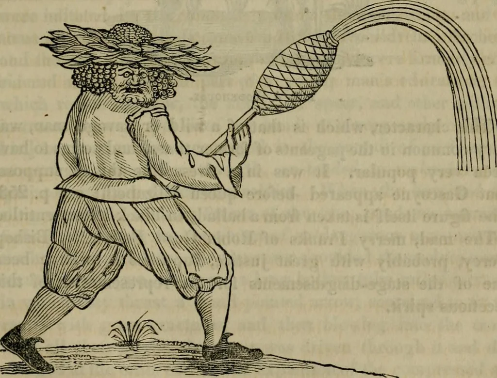 An illustration from The sports and pastimes of the people of England : including the rural and domestic recreations, May games, mummeries, shows, processions, pageants, and pompous spectacles, from the earliest period to the present time, 1830, leaf 448