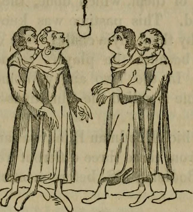 An illustration from The sports and pastimes of the people of England : including the rural and domestic recreations, May games, mummeries, shows, processions, pageants, and pompous spectacles, from the earliest period to the present time, 1830, leaf 462